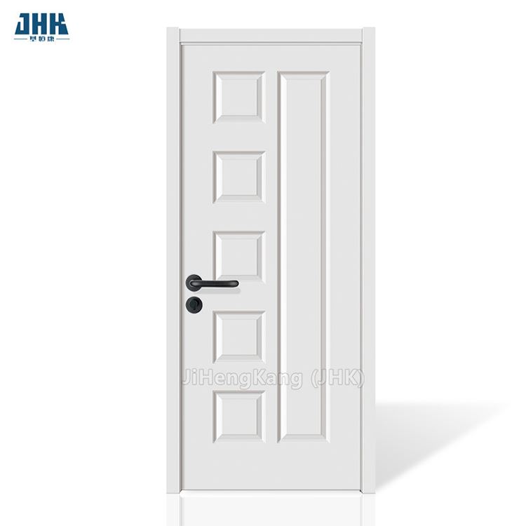 室内流行销售 HDF 模压门白色底漆门